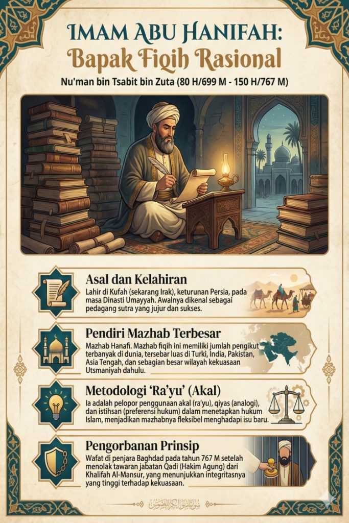 Poster Edukasi - Seri Imam 4 Madzhab